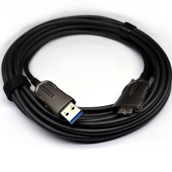 [AOC] USB 3.0 type A to micro-B with locking screws usb high flex active optical cable for industrial cameras