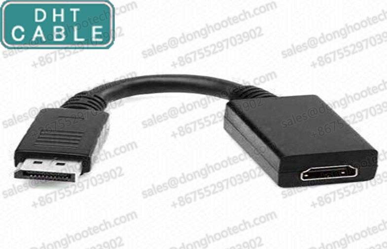  Professional Custom Cables DP to HDMI Cable Adapter 15CM w/IC ( DP Male to HDMI Female ) 