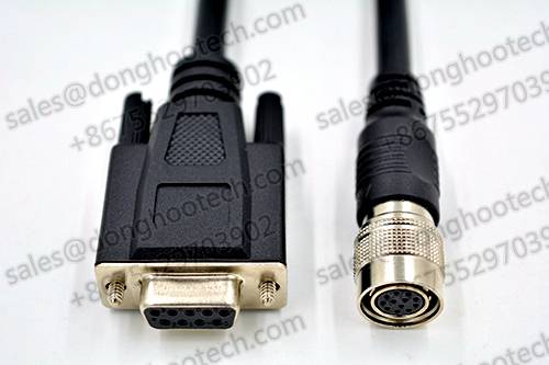 HR10A-10P-12S hirose 12pin and HR10A-10P-6S Hirose 6pin to DB9 Camera Signal Cable